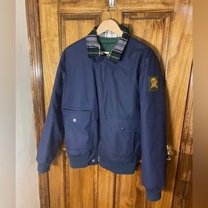 Noah NY cashball puffer tartan collar A-2 bomber jacket size M